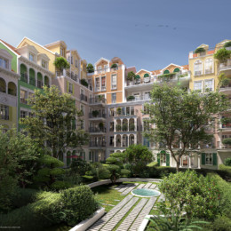 Ilot 3 - « L’ADRIATIQUE »<br>
Construction de 123 logements Collectifs<br>
11-13, avenue Descartes<br>
92350 LE PLESSIS ROBINSON Primivilla_EXT_01