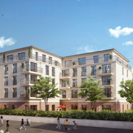 « VILLA BEAUSOLEIL »<br>
42-28, Boulevard Beausoleil<br>
92320 CHATILLON<br>
Construction d’une résidence service senior de 130 logements collectifs