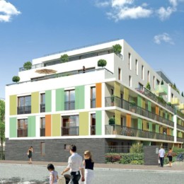 « POLYCR'HOME »<br>
40 à 48, Rue des MEUNIERS<br>
93100 MONTREUIL<br>
Construction de 98 logements collectifs