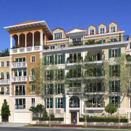 Ilot 3 - « L’ADRIATIQUE »<br>
Construction de 123 logements Collectifs<br>
11-13, avenue Descartes<br>
92350 LE PLESSIS ROBINSON